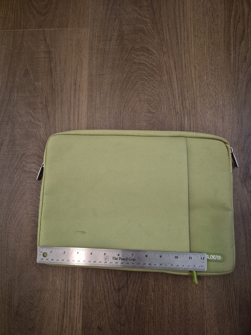 Green Laptop Sleeve Case with Front Pocket